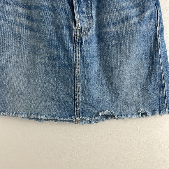 Levis Ribcage Button-Fly Denim Skirt - Picture 2 of 9